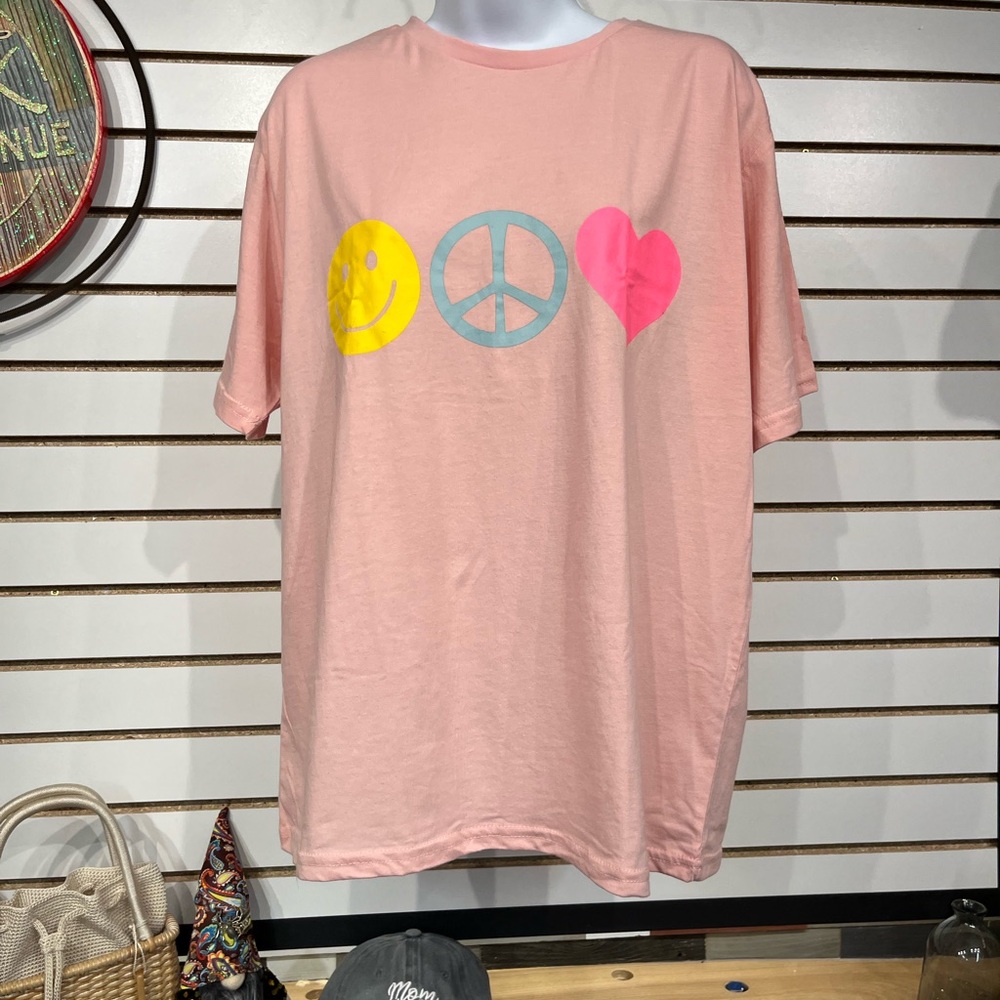 Happiness, Peace, & Love tee - Picture 2 of 7